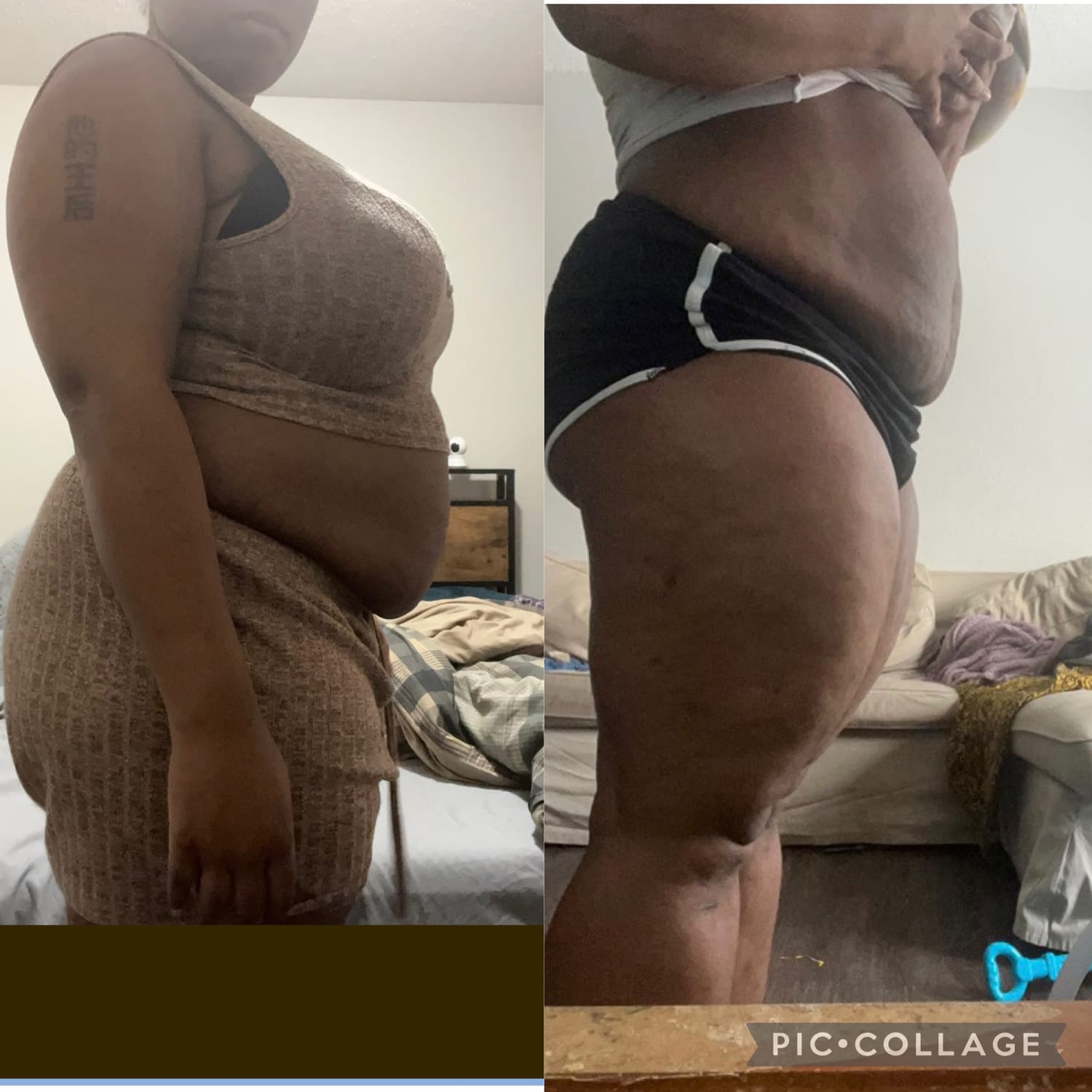 Client progress photo comparison 5