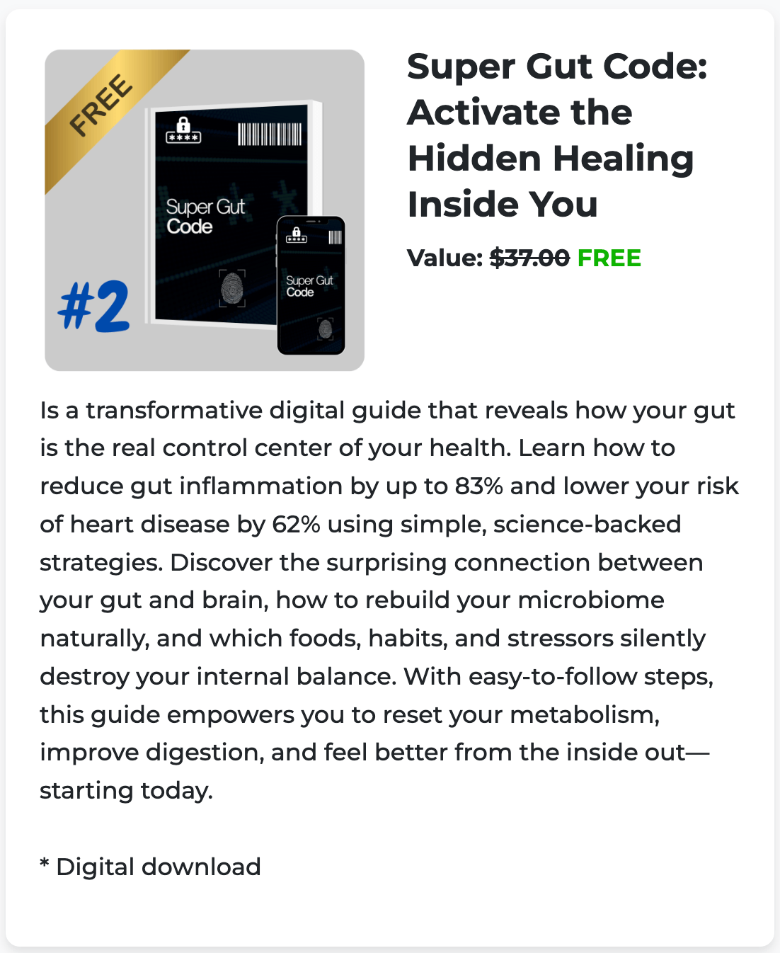 bonus 2 Super Gut Code: Activate the Hidden Healing Inside You