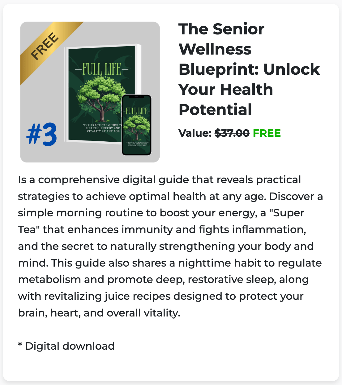 bonus 3 The Senior Wellness Blueprint: Unlock Your Health Potential