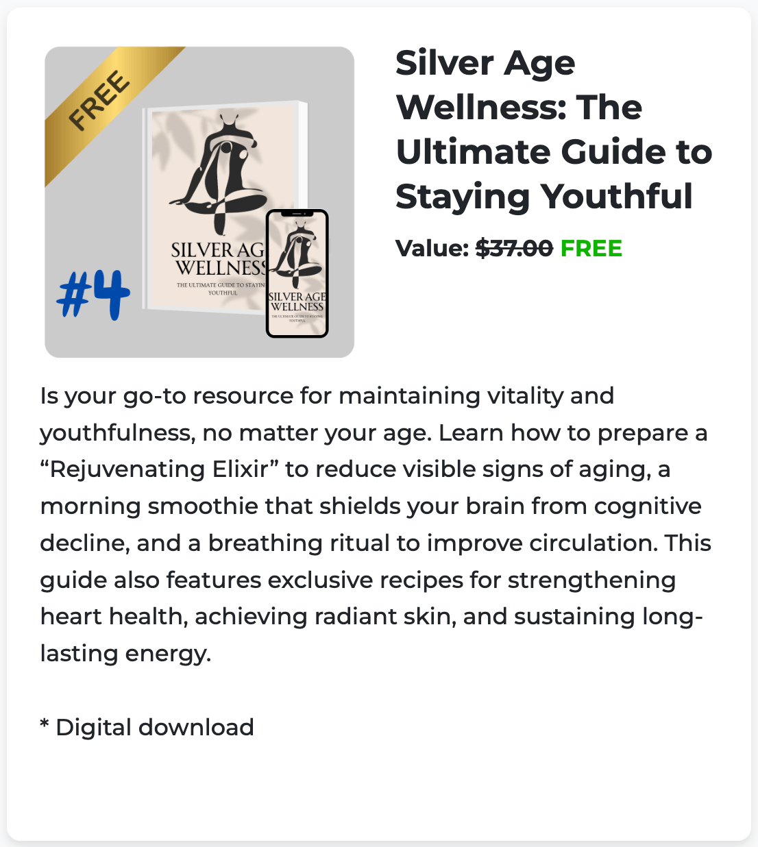 bonus 4 Silver Age Wellness: The Ultimate Guide to Staying Youthful
