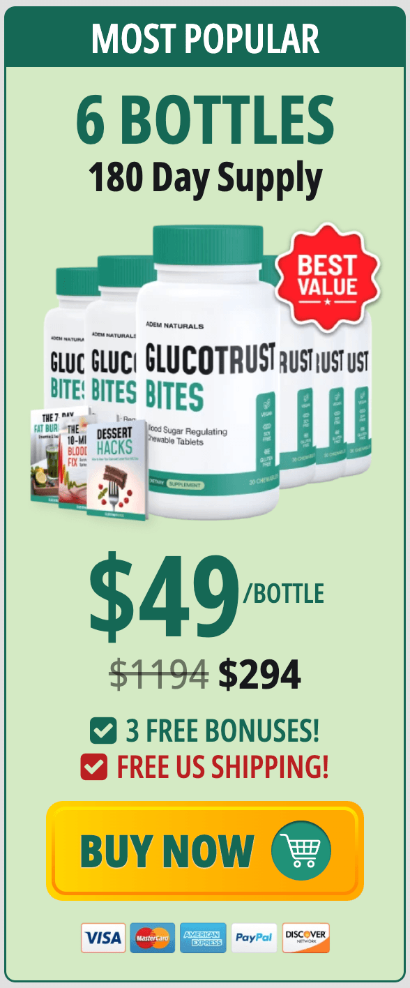glucotrust bites buy now 6 bottles