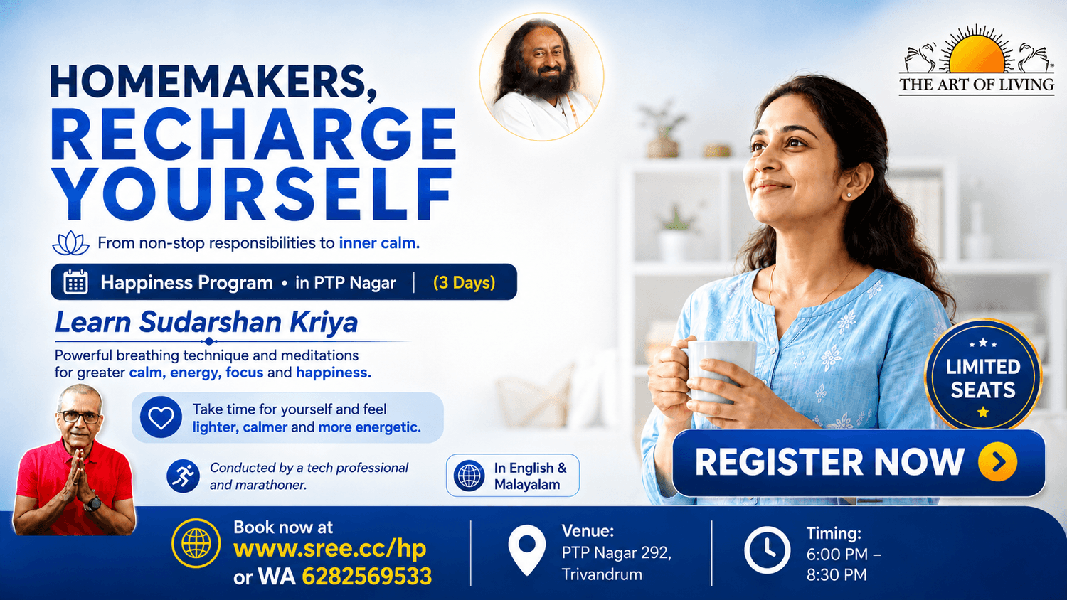 Art of Living Happiness Program slide 2