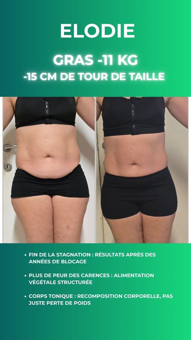 Transformation Elodie avec VEGAFIT