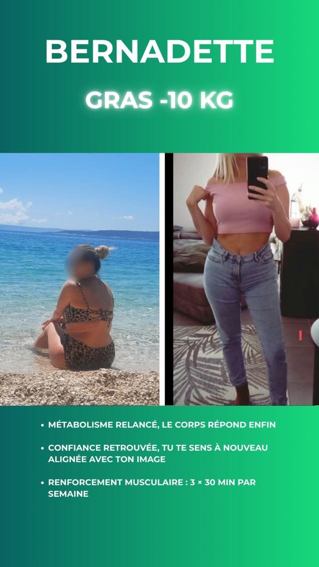 Transformation Bernadette avec VEGAFIT