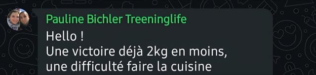 Capture WhatsApp - témoignage client VEGAFIT