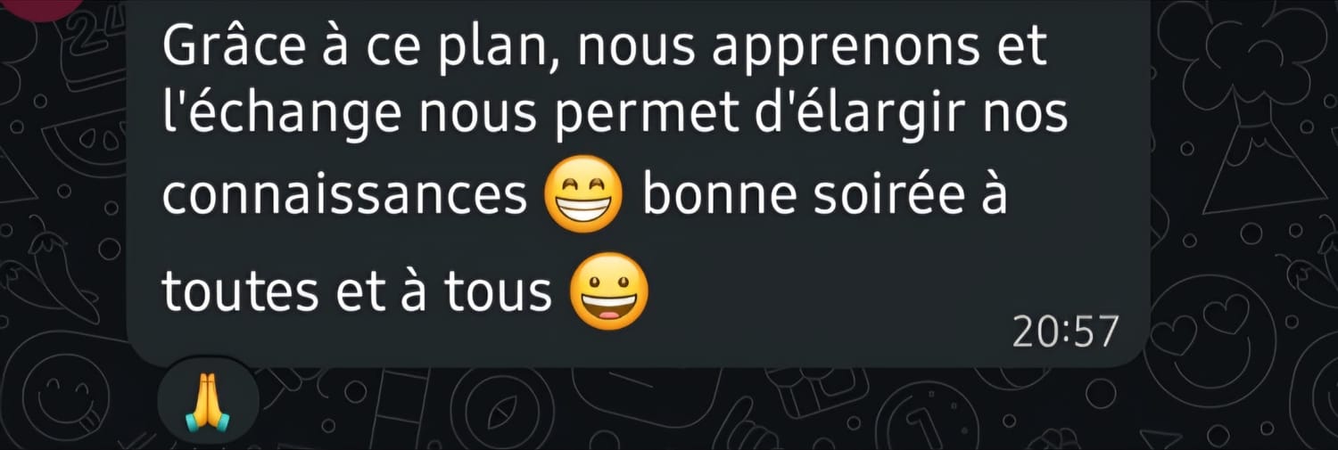 Témoignage VEGAFIT : apprendre en groupe