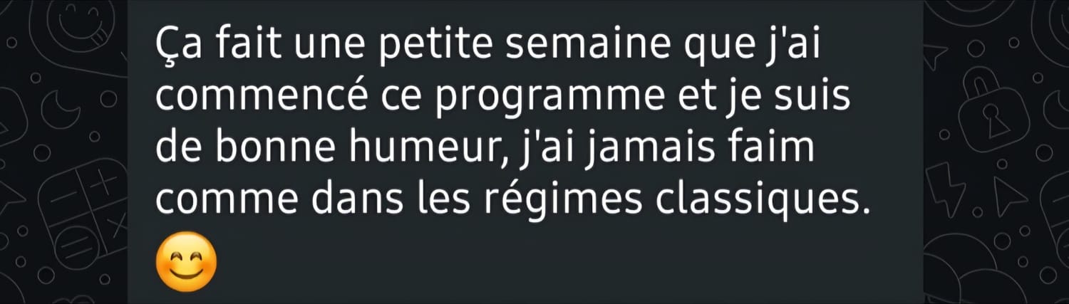 Témoignage VEGAFIT : jamais faim