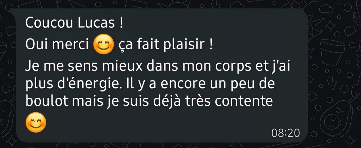 Témoignage VEGAFIT : plus d'énergie