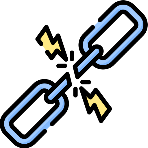 <a href="https://www.freepik.es/icono/enlace-roto_1652210">Icono de Freepik</a>