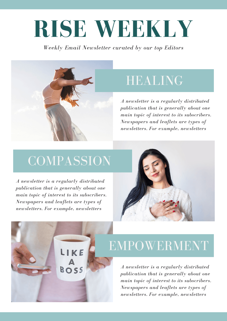 Rise Weekly Newsletter Sample - Healing from Narcissistic Abuse