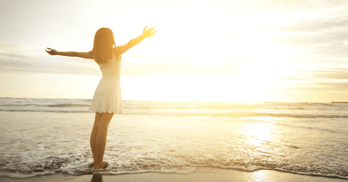 Why Boundaries Are Your Superpower in Recovering from Narcissistic Abuse - A view from the window of an aircraft looking over the wing to the sunrise