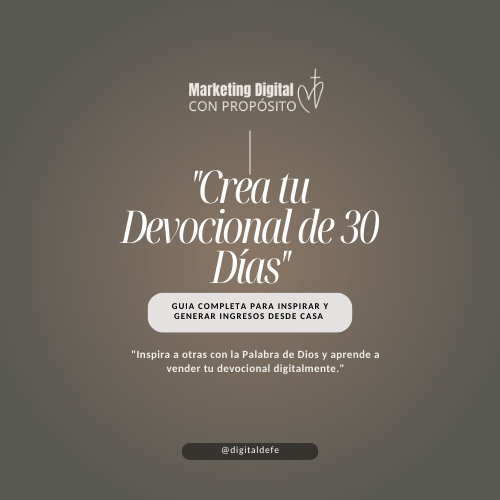 Crea Tu Devocional de 30 Dias