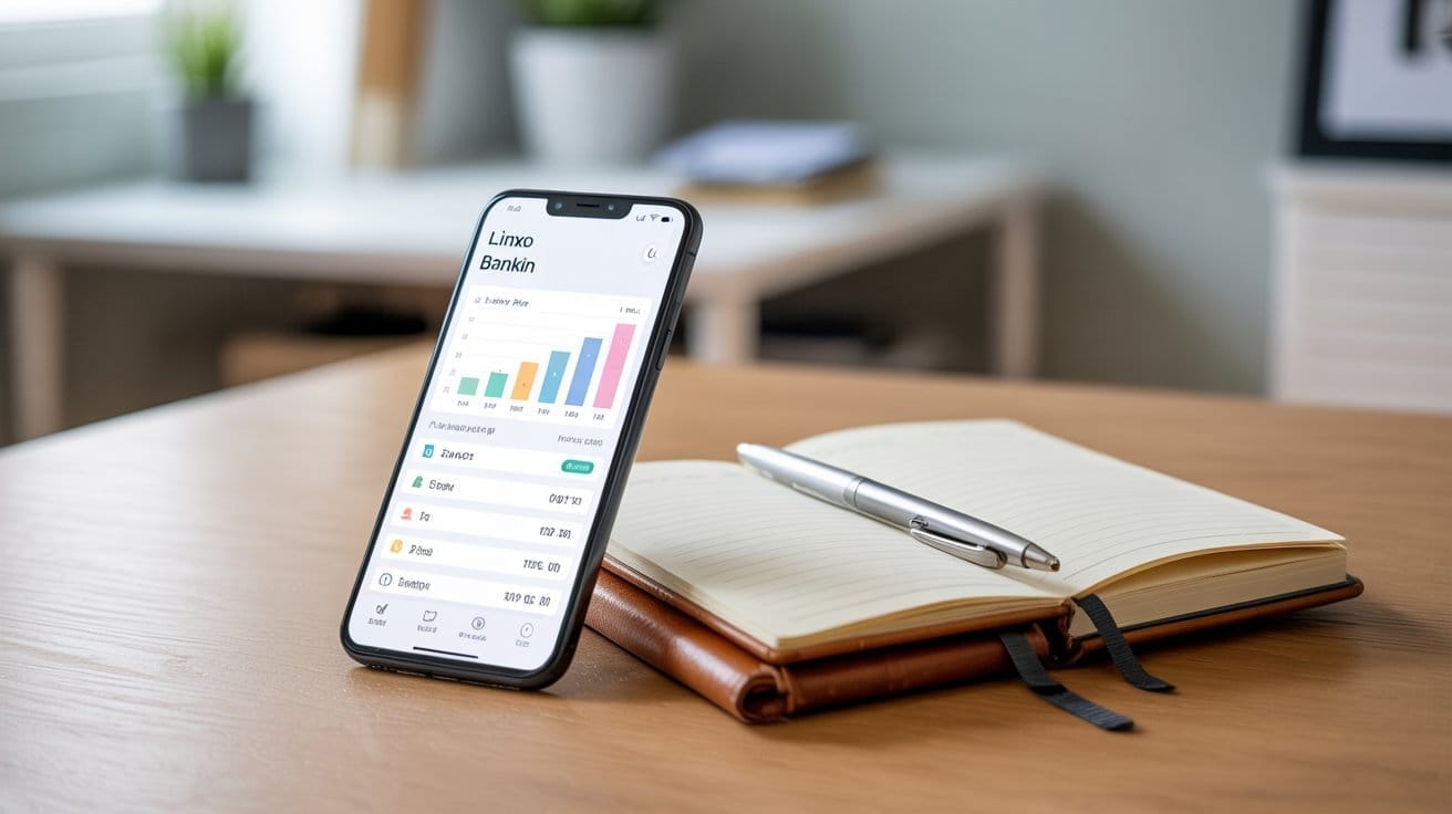 Écran de smartphone montrant une application de suivi de dépenses, avec des outils gratuits pour gérer l'argent et optimiser les finances personnelles