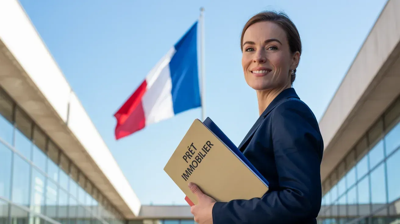 Avantages du prêt immobilier CDD fonction publique - Fonctionnaire devant bâtiment administratif avec dossier