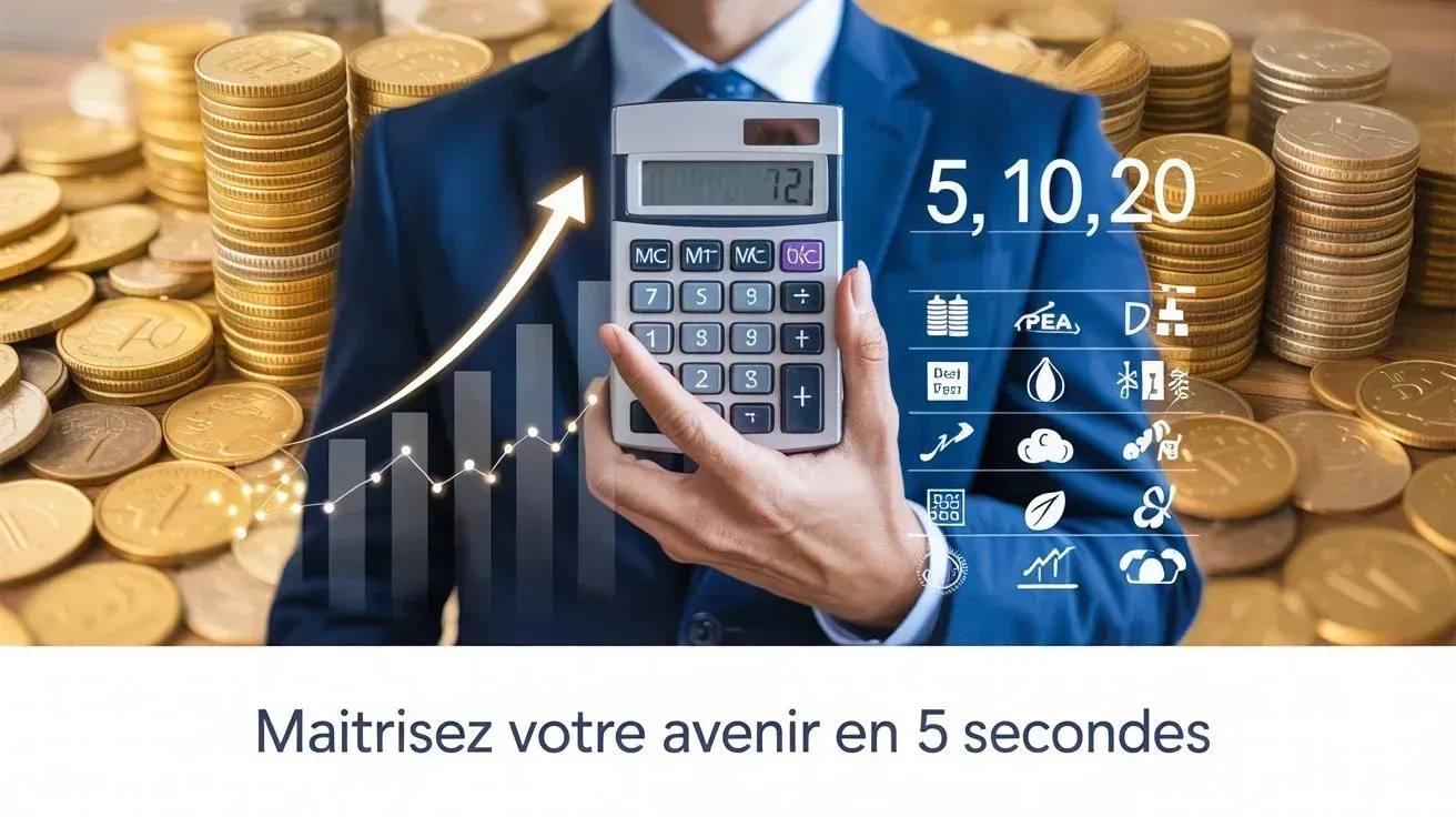 Illustration motivante sur la maîtrise de l'avenir financier grâce à la Règle des 72 et aux investissements