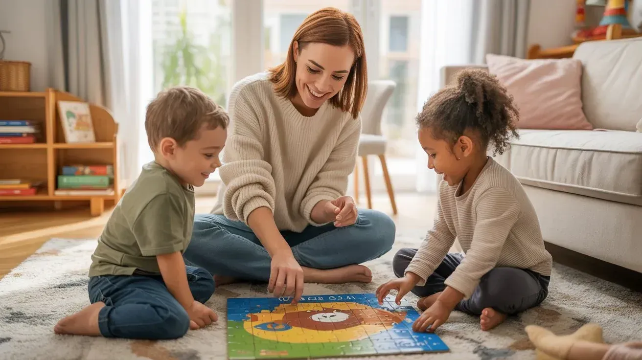 Baby-sitter proposant ses services de garde d'enfants pour des revenus complémentaires