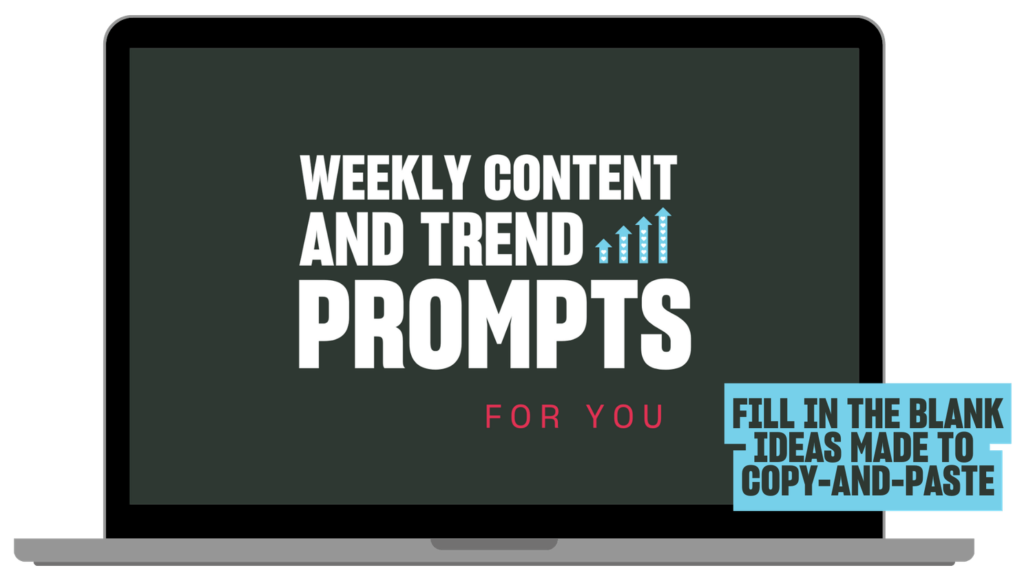 Weekly content and trend prompts with copy and paste ideas for TikTok creators
