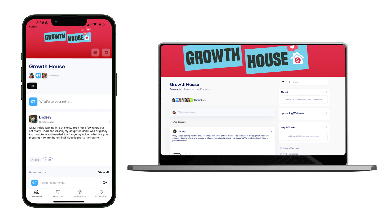 Private creator community access shown on mobile phone and computer for TikTok coaching members