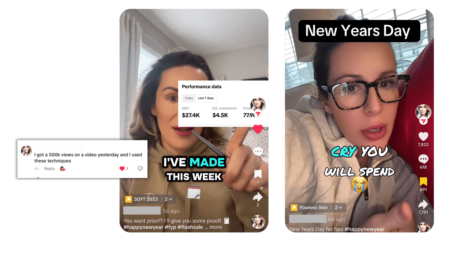 Ecommerce creator made $5,000 in 24 hours from one TikTok video using Growth House system without ads