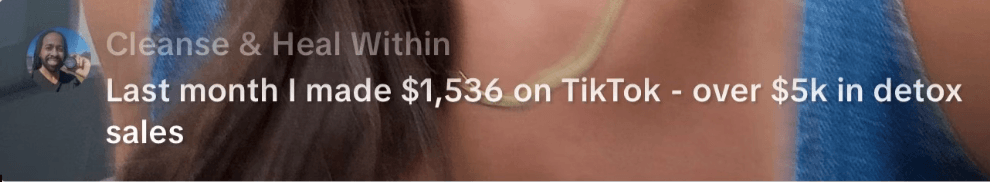 Simeon shares TikTok earnings of $1,536 plus over $5,000 in product sales