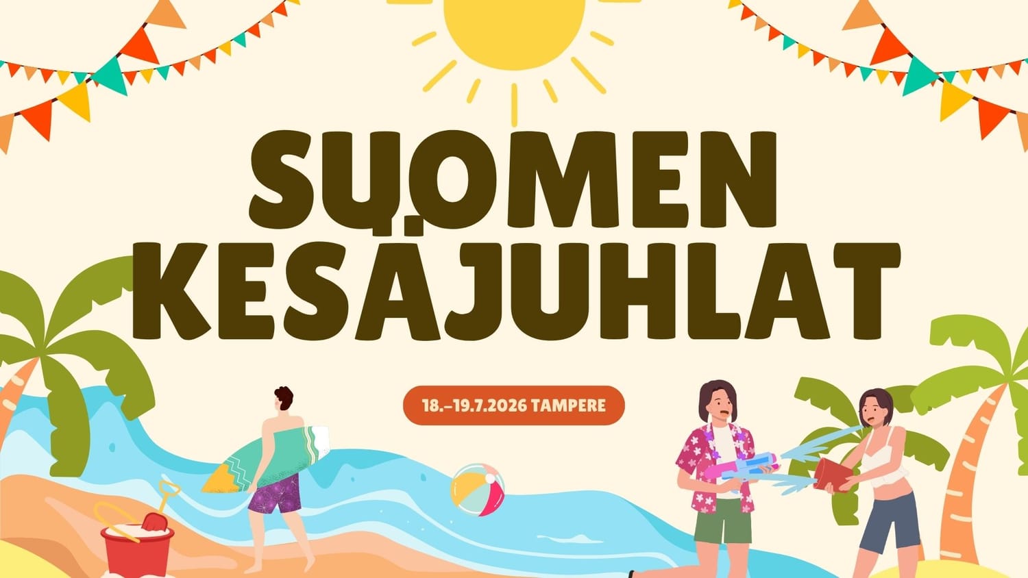 Suomen Kesäjuhlat 18.–19.7.2026 Tampere