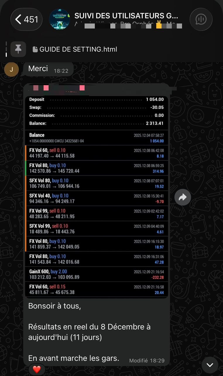Preuve trade GOT