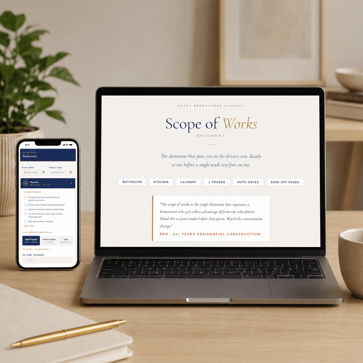 Scope of Works document preview