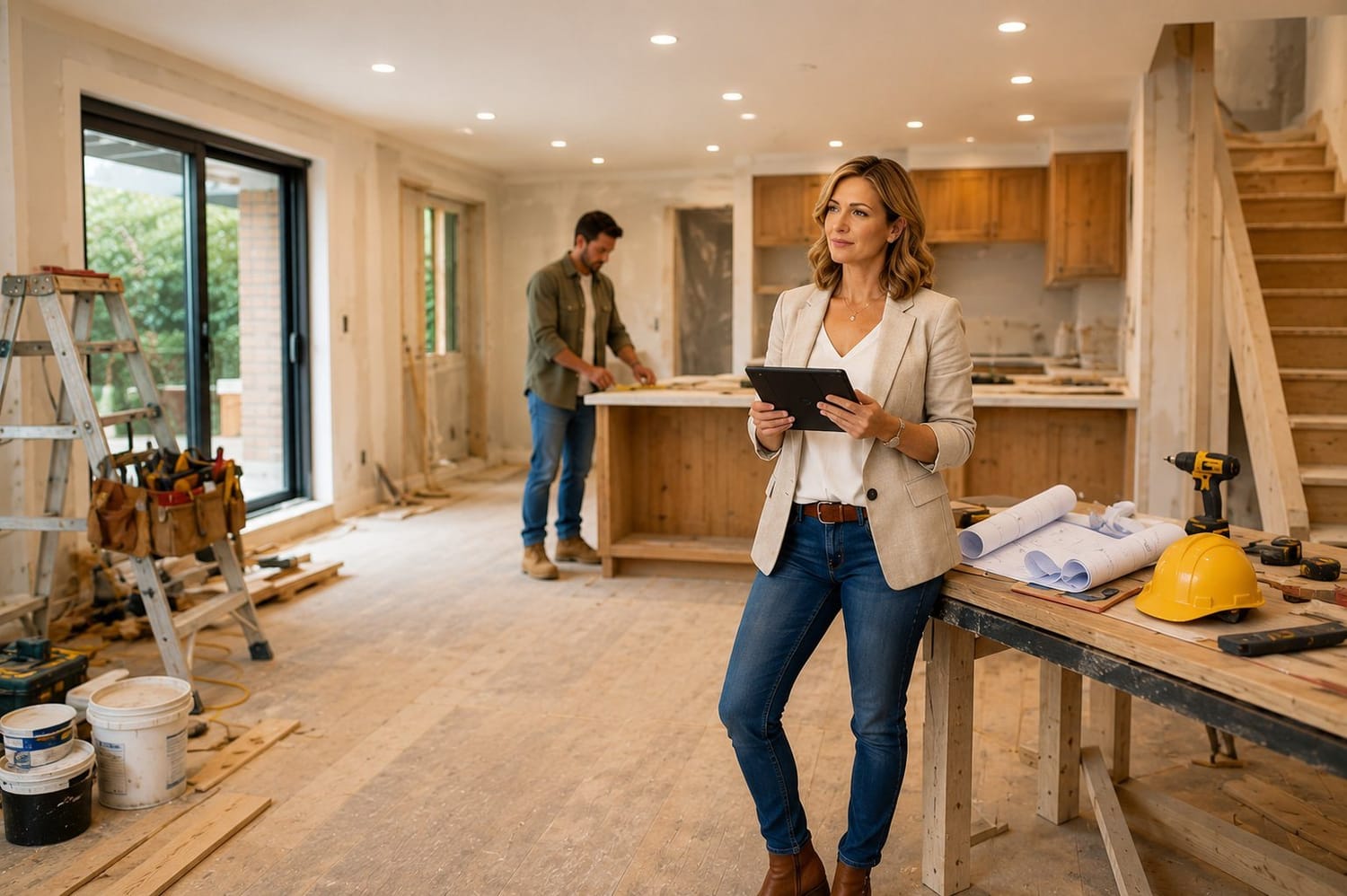 Homeowner planning a renovation