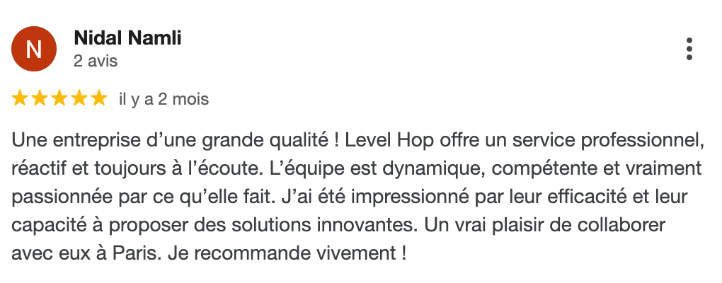 Témoignage client 1