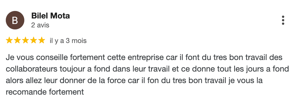 Témoignage client 18