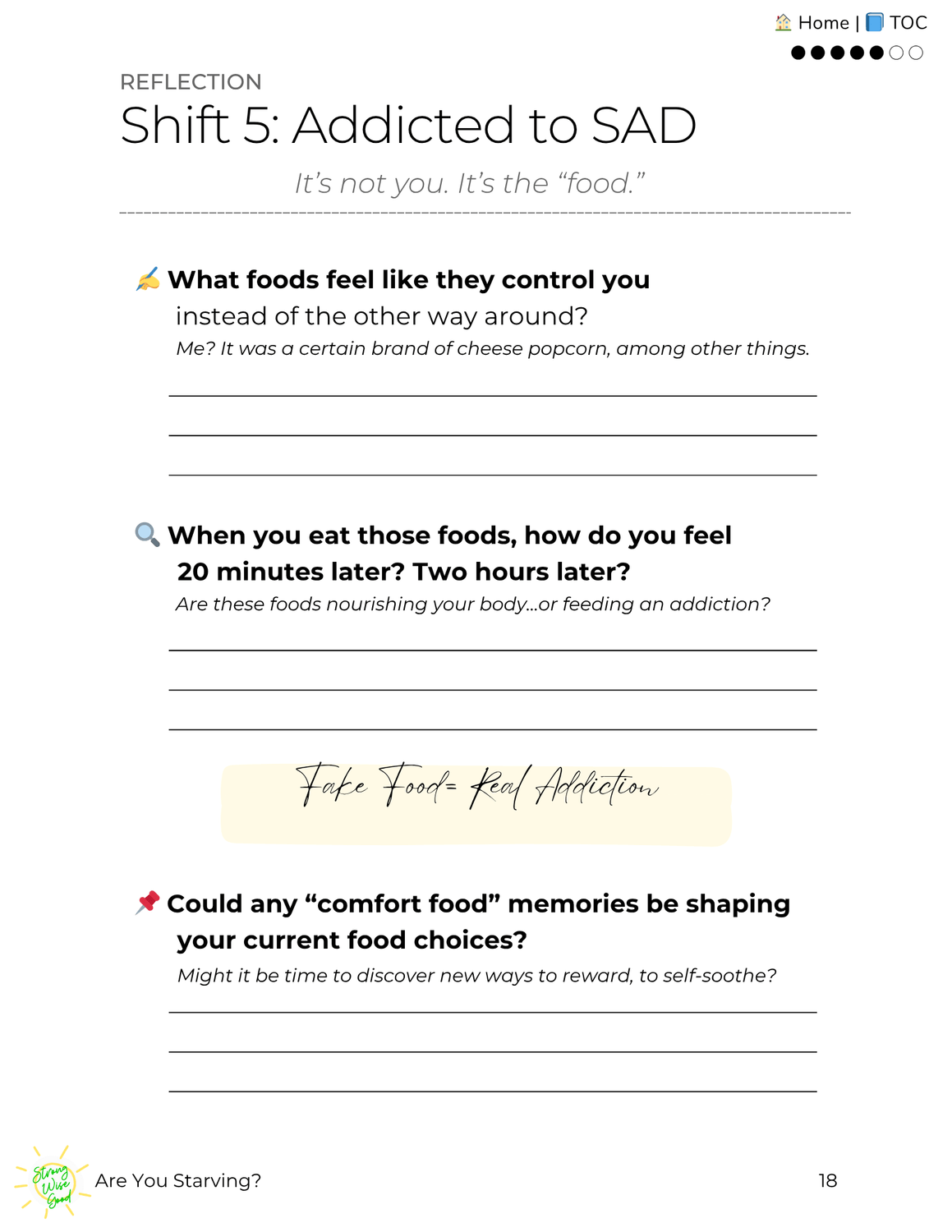 sample page from Are You Starving resource Strong Wise Good 