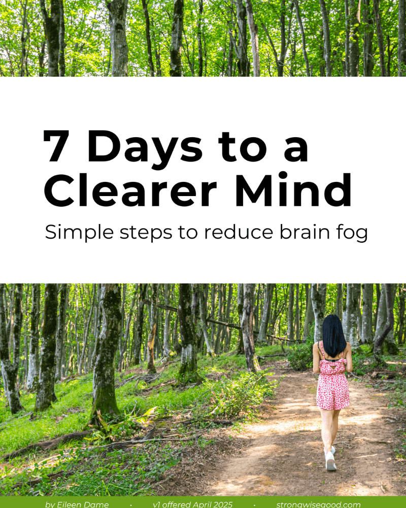 cover of 7 Days to a Clearer Mind: Simple Step to Reduce Brain Fog, a digital resource by Strong Wise Good