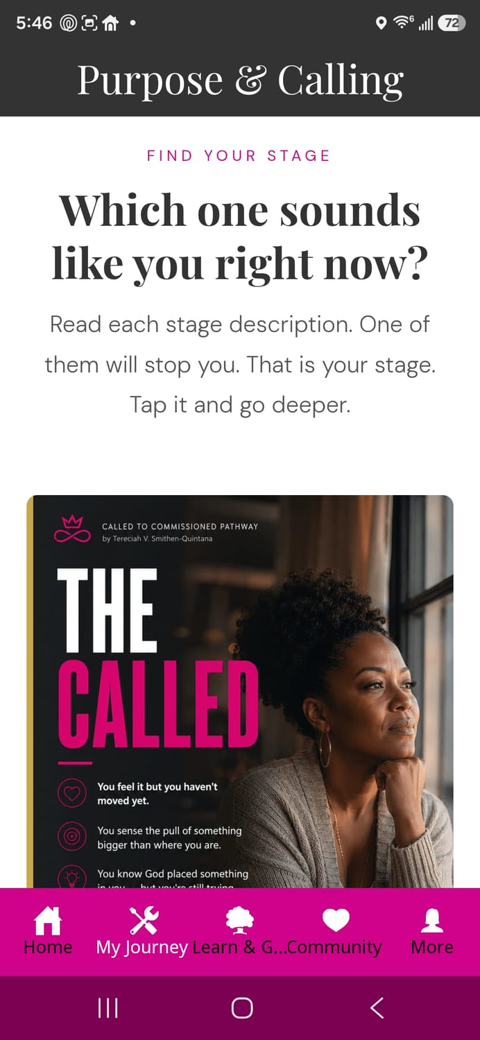 My Journey — find your stage
