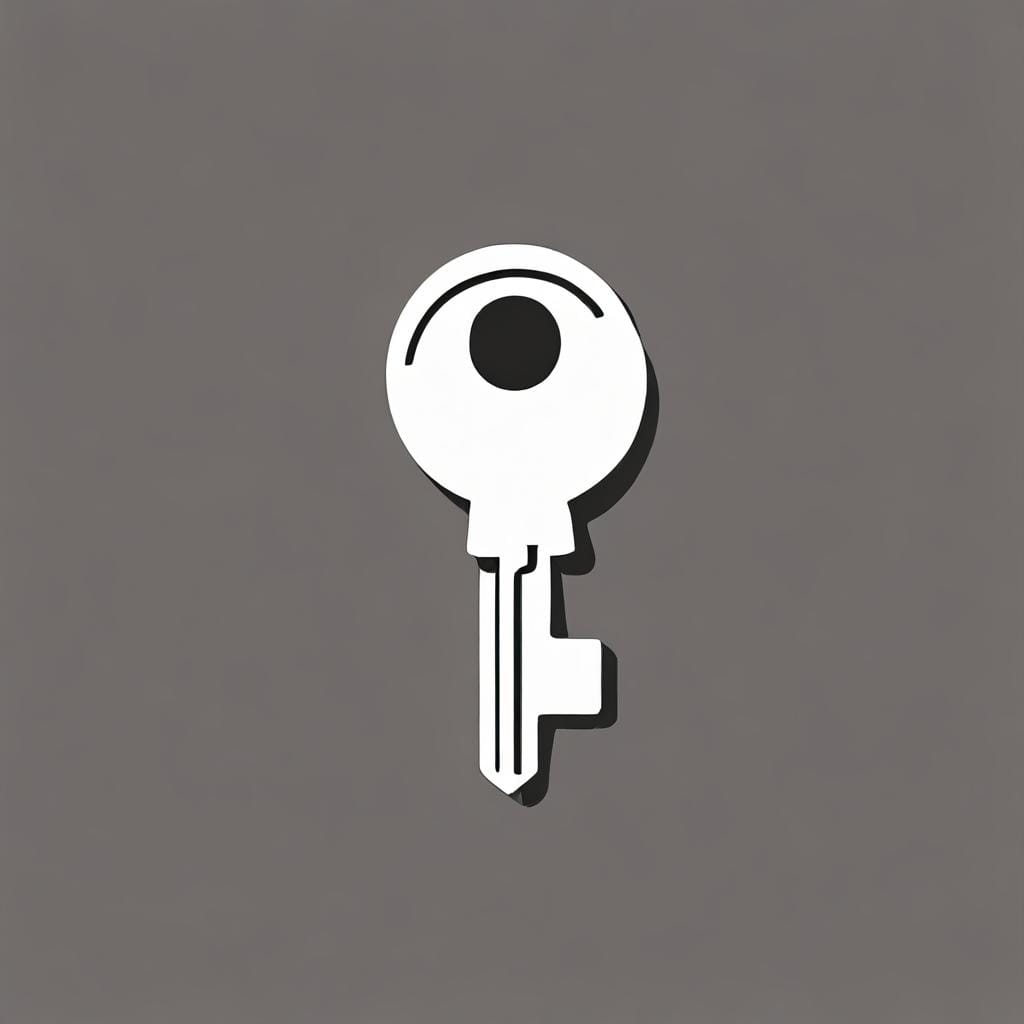 unlock key icon