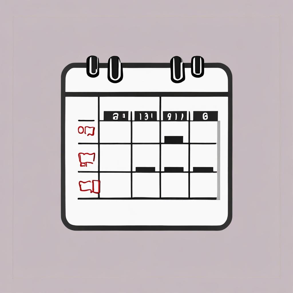 calendar checklist icon