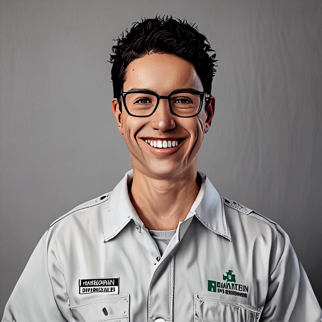 smiling paramedic portrait