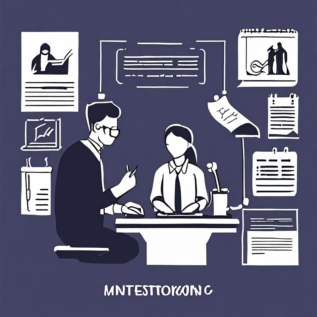 instructor mentoring student