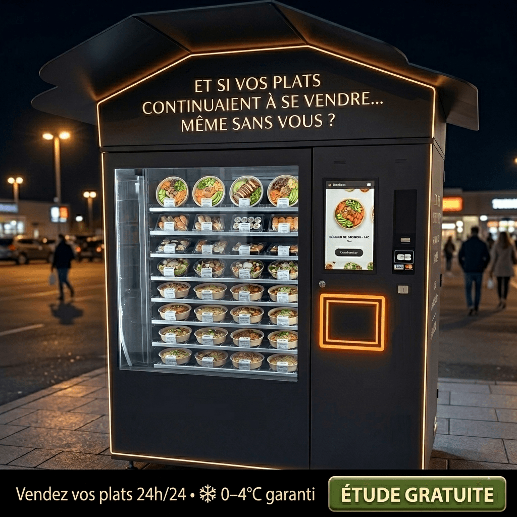 Distributeur automatique POP'FRAIS pour plats cuisinés