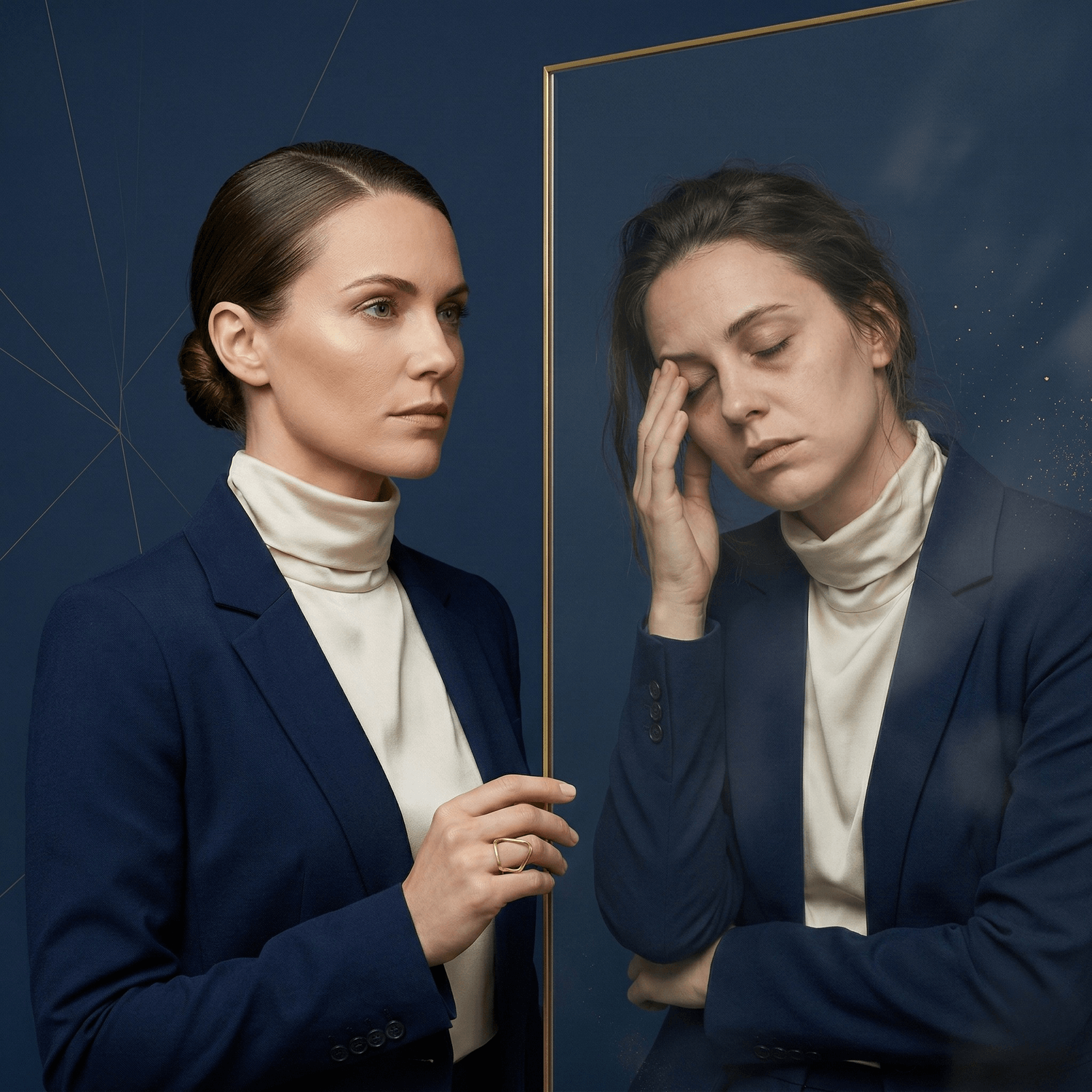 Dualité entre apparence professionnelle et fatigue intérieure - crise de sens au travail