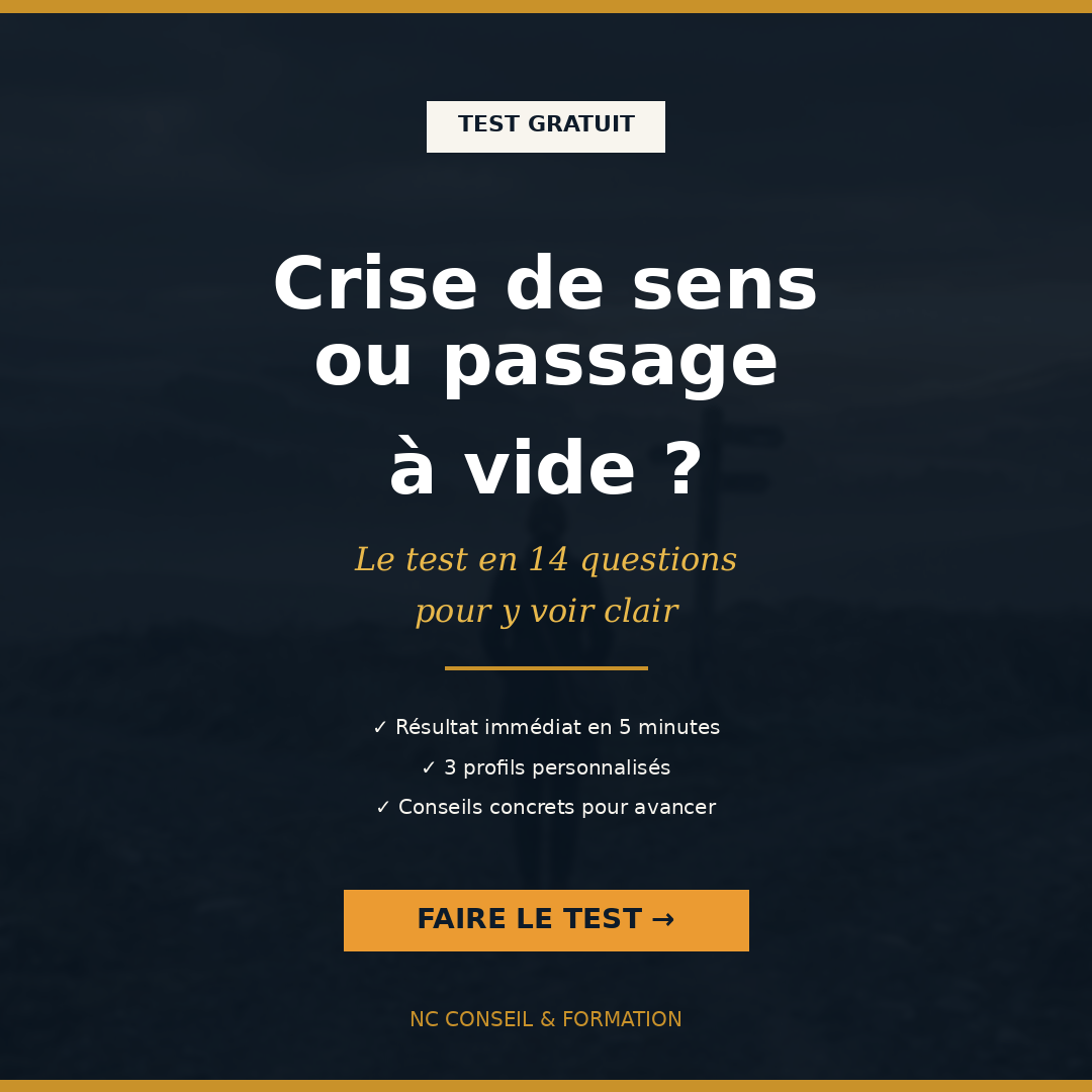 Test gratuit : Crise de sens ou passage à vide ? Quiz en 14 questions