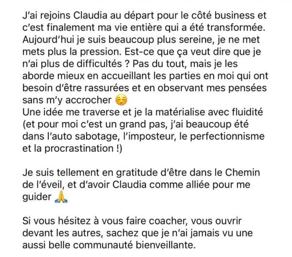 Témoignage participante HOME