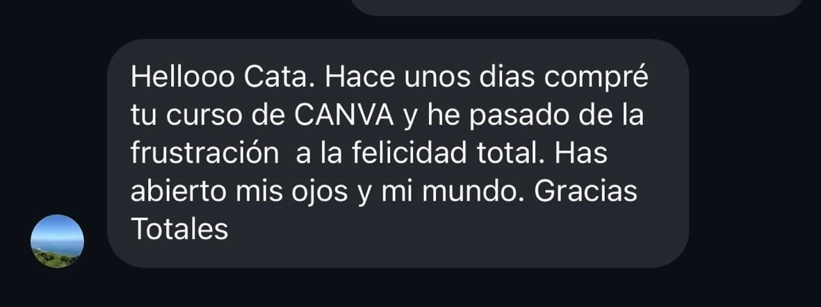 Testimonio Canva Club - frustración a felicidad