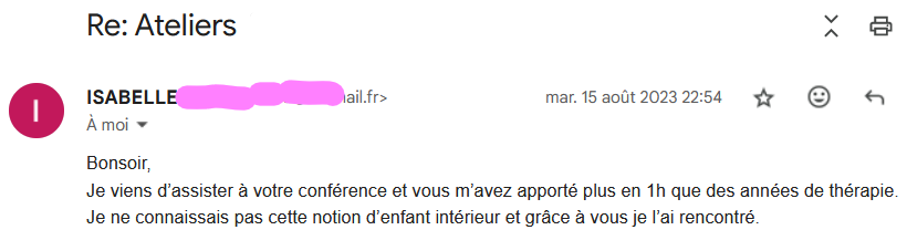 Retour participant