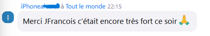 Retour participant