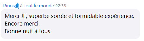 Retour participant