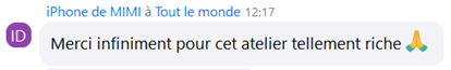 Retour participant