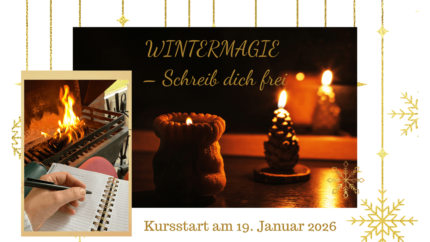 Schreiben bei Kerzenlicht - Wintermagie Schreibkurs