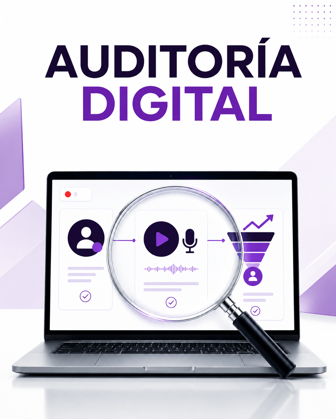 Profesional revisando su presencia digital después de participar en un podcast