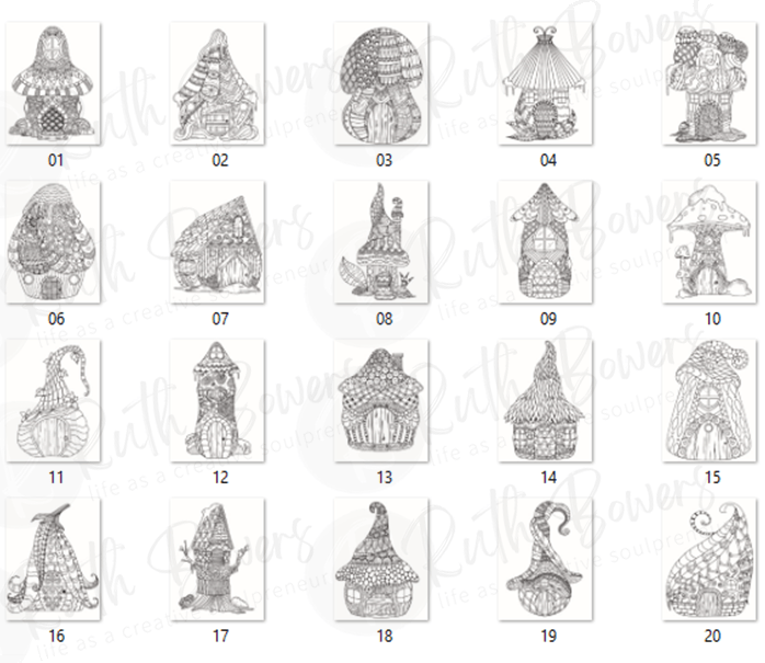 screenshot of pages included in the goal setting and mindset work journal prompt package