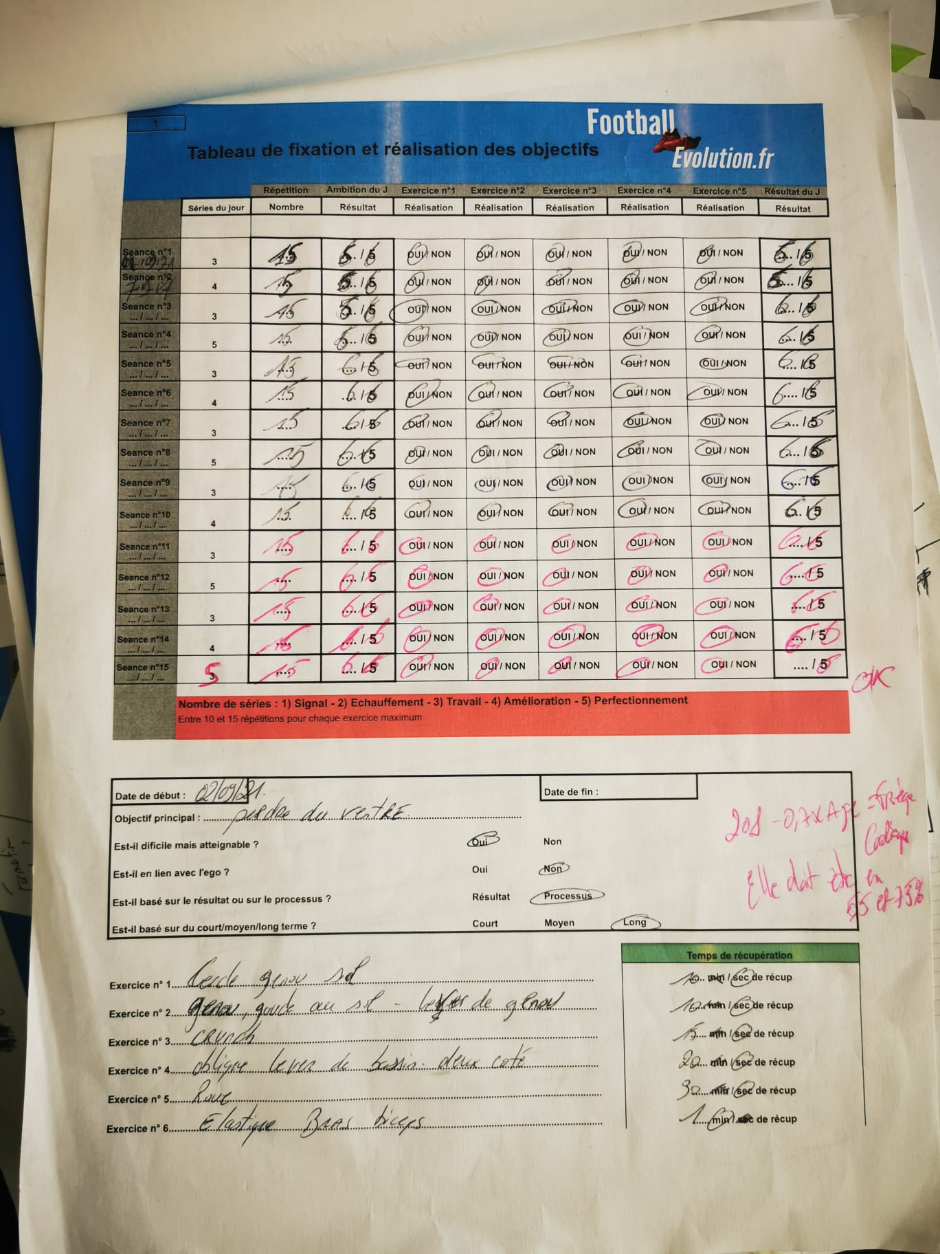 Feuille de travail